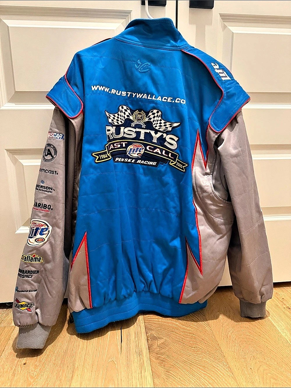 Chase Authentics Rusty Wallace Miller Lite Last Call Drivers Line Racing Jacket - Picture 2 of 4